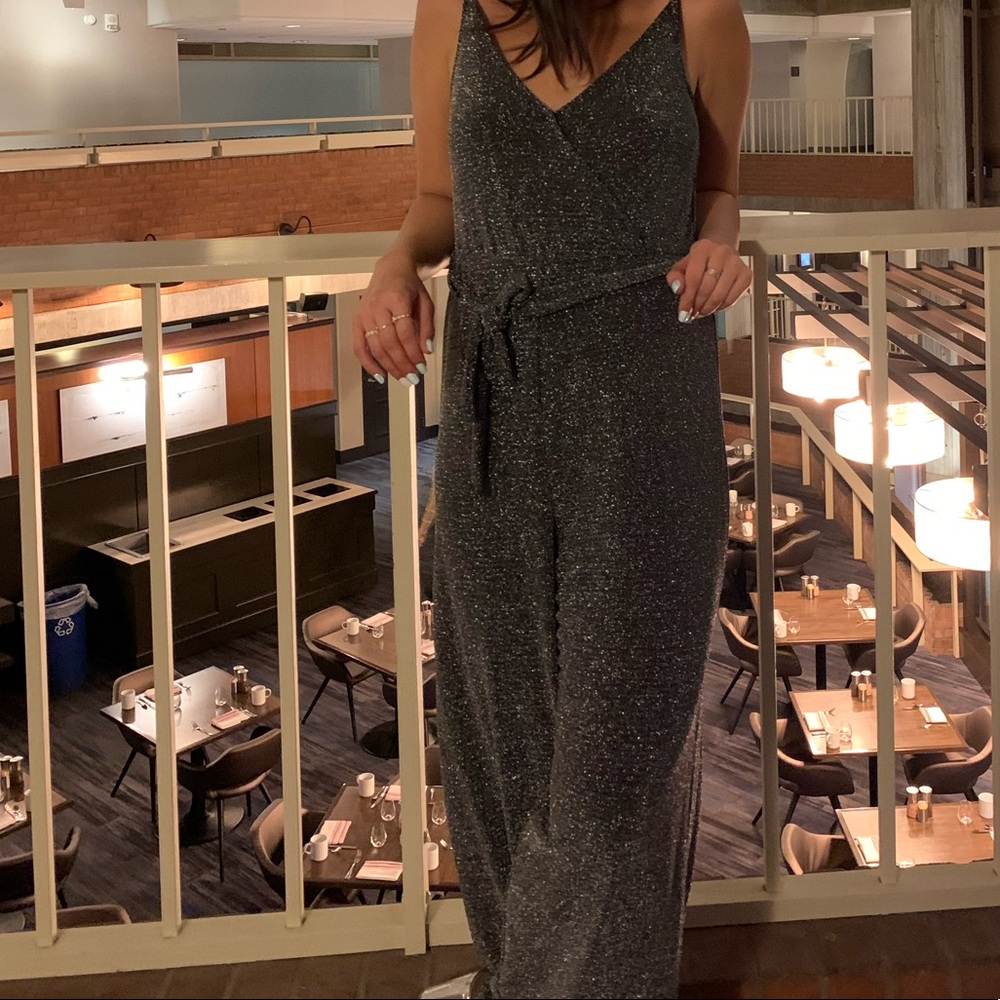 sparkly black jumpsuit